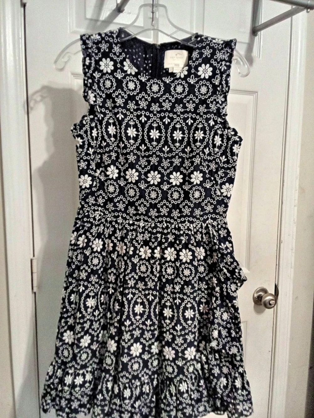 Kate Spade Floral Mini Dress in Black & White Size 2